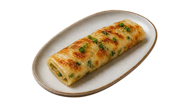 Crêpe chinoise aux ciboules